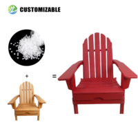 Chaise de camping carrée en HDPE de style américain MEISEN M013-897, résistante au soleil, imperméable, durable, design moderne pour le café