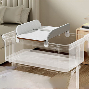 Table à langer portable, station de change pliable <span class=keywords><strong>pour</strong></span> bébé avec ceinture de sécurité, unité de soins <span class=keywords><strong>pour</strong></span> bébés nouveau-nés et <span class=keywords><strong>tout</strong></span>-petits - Product Image 2