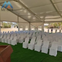 Tente de mariage de luxe en aluminium avec parois en PVC, capacité de 300 à 500 personnes, à vendre pour les événements et les fêtes en plein air
