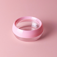 20g 50g Récipient rond pour crème au beurre corporel Pot de cire Pots cosmétiques en plastique avec couvercles Pot d'emballage en acrylique de luxe pour capsule de safran