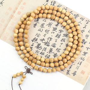 Cliff Cypress Wood <b>Beads</b> 108 Pieces Round Ethnic Style Prayer <b>Beads</b> For <b>Men</b> Women Couples Jewelry <b>Bracelet</b> - Product Image 3