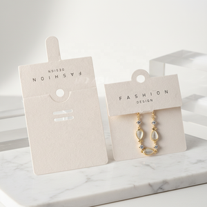 Cartoncini Personalizzati Stampati per Gioielli, Etichette <span class=keywords><strong>Porta</strong></span> Gioielli, Espositori in Cartone con Logo del Marchio, Cartoncini Stampati per Esporre <span class=keywords><strong>Orecchini</strong></span> e Gioielli - Product Image 1