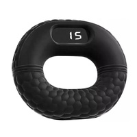 Anillo Fortalecedor de Agarre de Mano de Silicona con Pantalla LED, Textura de Panal, Entrenador de Dedos Portátil para Hombres, Mujeres y Niños
