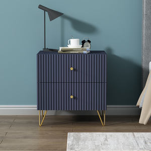 Mini table de <span class=keywords><strong>chevet</strong></span> moderne simple en acier inoxydable Armoire de rangement de luxe accessible pour petite chambre à coucher Ins scandinaves populaires - Product Image 1