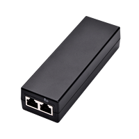 Inyector SDAPO de alimentación a través de Ethernet Gigabit Poe de 48V CC, tamaño Mini, inyector POE, inyector POE de 30W, Ethernet Industrial