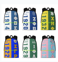 Sac à dos de sororité pour femme en gros, réutilisable, personnalisé, de haute qualité, sac de week-end