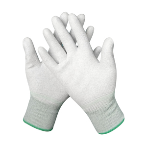 Guanti da Lavoro Personalizzabili Antiscivolo con Rivestimento in PU Verde, Nuova Produzione Cinese all'Ingrosso - Product Image 2