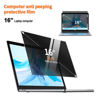 Meilleur vendeur Film anti-espion pour ordinateur de type clip en PET souple 16 pouces 20 pouces 21 pouces 22 pouces 23 pouces Protection d'écran de confidentialité anti-espion Surface mate