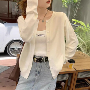 เสื้อโค้ทโปโลคาร์ดิแกนถักแขนยาวสำหรับผู้หญิงเสื้อโค้ทแบบลำลองสำหรับฤดูใบไม้ร่วง/ฤดูหนาวสีพื้น - Product Image 2