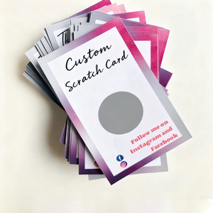Tùy Chỉnh In Ấn Nhỏ Kinh Doanh <span class=keywords><strong>Scratch</strong></span> Off Thẻ Bao Bì Nguồn Cung Cấp Cảm Ơn Bạn <span class=keywords><strong>Scratch</strong></span> Off Thẻ Kinh Doanh Thẻ - Product Image 2
