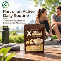 Poudre de café de Maca naturelle OEM ODM 100g, boisson solide à base de plantes, en vrac, étiquette privée personnalisée