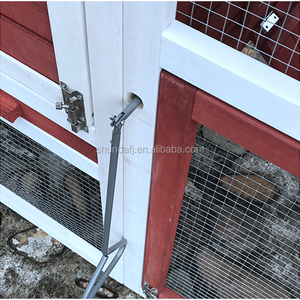 SDC032 pour poulailler en bois de luxe moderne et durable avec toit imperméable, grand enclos, rampe et motif imprimé - Product Image 6