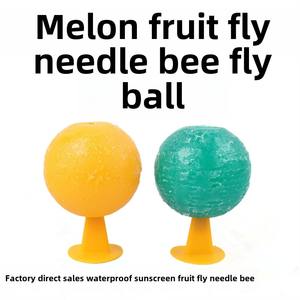 고체 플라스틱 과수원 Armyworm 크리켓 과일 파리 곤충 함정-공 과일 파리 바늘 말벌 정원 농지 꿀벌을위한 멜론 플라이 트랩 - Product Image 3