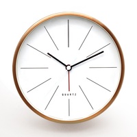 6 Zoll kleine Metall Wecker Wohnkultur Roségold Metall Tisch uhr Batterie Stil runden Tisch Wecker