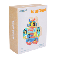 Guitare Robot Montessori, Tableau d'Activités, Clavier, Jouets Sensoriels en Bois, Apprentissage Précoce avec Musique et Lumières LED pour Enfants OEM