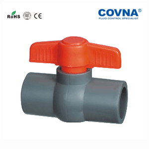 Vente de liquidation B2B COVNA : Vanne à boisseau sphérique manuelle 2 voies en PVC/UPVC/CPVC, filetage NPT PN16, PTFE, température moyenne - Product Image 3