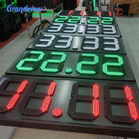 Panneau d'affichage numérique LED à 7 segments de 36 pouces, 4 chiffres, affichage LED de prix 8.888 pour station-service