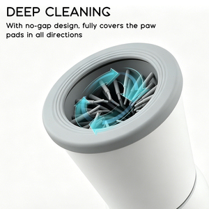 Limpiador y Masajeador Automático de Patas para Perros Vaso de Silicona Suave para Desechos de Mascotas Lavador de Patas de Plástico Sostenible para Perros y Gatos - Product Image 2