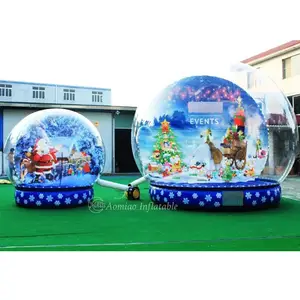 充气圣诞雪球事件，流行的充气雪球显示