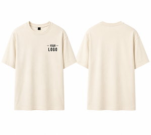 180 GSM Ringspun Custom Combed <b>Tshirts</b> Soft 100% Cotton Oversized Crew Neck Tee Premium Blank Custom Logo Private Label - Product Image 3