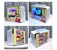 Boîtier d'ordinateur mi-tour M-ATX personnalisé avec fonctionnalité transparente sur le côté Disponibilité des stocks de personnages d'anime pour les PC de petit format
