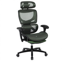 Chaise de bureau ergonomique Henglin Lone Warrior, réglable en hauteur, pivotante, chaise de jeu confortable pour longues sessions, inclinable, en plastique
