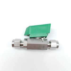 Válvula de bola Amflo de 1/4 pulgadas con conexión de compresión, válvula de acero inoxidable 316L de dos vías para tuberías de 1/4 pulgadas - Product Image 2