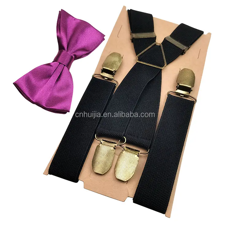 Bretelles et pantalon en cuir noir pour hommes, brillantes, élastiques, à la mode, 25mm de largeur, cadeau pour papa, offre spéciale,