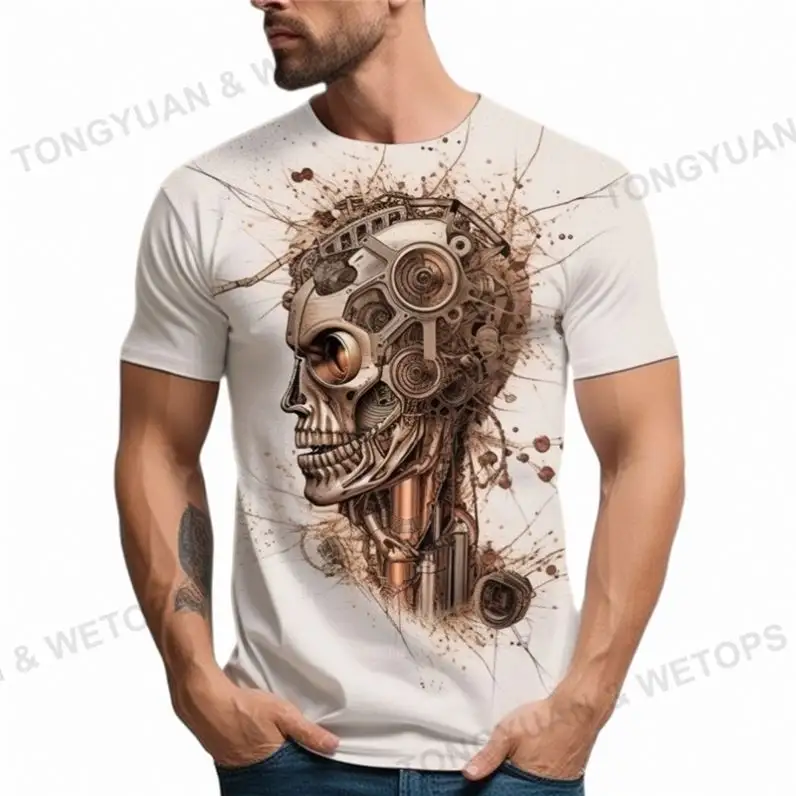 Fabricantes de ropa personalizada Body Fit Camisas de hombre Estampado de manga corta Camisa clásica para adultos Ropa masculina Camiseta para hombre