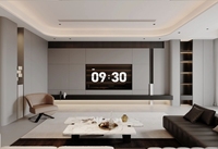 Meuble TV mural moderne personnalisé, divers coloris, console multimédia, armoire de rangement, salon
