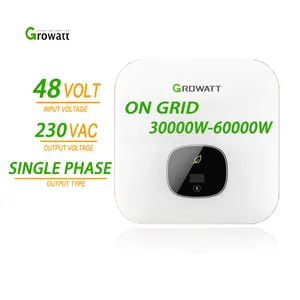 Growatt MIN 2500-6000 TLX Single Phase On Grid Power Tie 5Kw 5000W Biến Tần Năng Lượng Mặt Trời Cho Trang Chủ