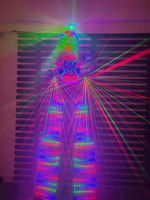 Combinaison de robot lumineuse à LED pour bar, discothèque, scène, danse, performance, costume de robot lumineux à LED pour bar