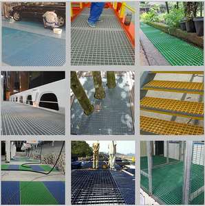 Mini maille moulée 1220*3660mm plancher en fibre de verre plastique renforcé FRP grille passerelle/Bunnings prix - Product Image 6