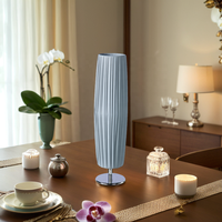 Personnalisé Moderne Nordique Table Basse Lampadaire PE Tissu Métal Support LED Dimmable Conception Simple pour Salon AC Alimentation