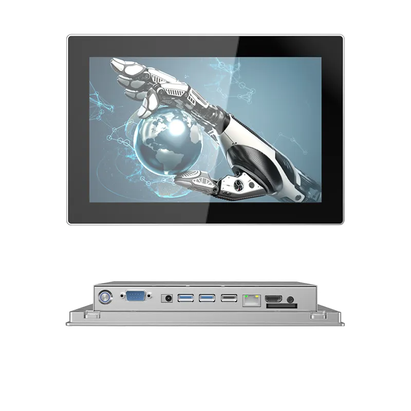 Monitor de pantalla táctil industrial 7 10,1 13,3 15,6 pulgadas monitores de pantalla táctil LCD IP65 Monitor industrial impermeable