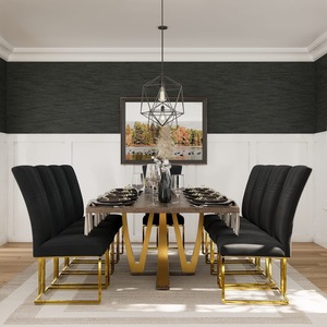 <span class=keywords><strong>Tavolo</strong></span> da Pranzo in <span class=keywords><strong>Legno</strong></span> Massello con Struttura in Metallo, Arredamento di Lusso per Sala da Pranzo - Product Image 6