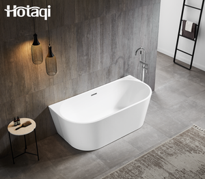 Baignoire autoportante ovale moderne Hotaqi pour usage hôtelier, en acrylique, approuvée CUPC, OEM - Product Image 1