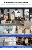 Kiosque de commande numérique intelligent pour restaurants, borne de commande en aluminium, machine de service et de paiement en libre-service