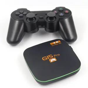 G15Proゲームセットトップボックスデュアルシステム2.4GデュアルハンドルAndroidTV 10000 GAMES4Kセットトップボックスゲームボックス