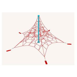 Marco de escalada de cuerda de 5 patas para niños 4,5 m Elemento de juego - Product Image 2