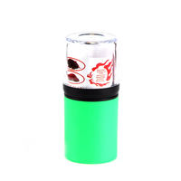 Broyeur à herbes manuel portable USB avec logo personnalisé 2024, écologique, briquet automatique en plastique coloré pour la vente en gros à prix réduit