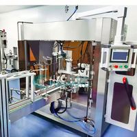 Ligne de production d'emballage automatique GUANYU pour le remplissage et le bouchage de pots et de bouteilles de pâte cosmétique à haute viscosité