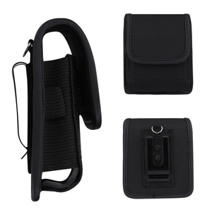 Đen Đạn Đạo Nylon Dọc Pouch Trường Hợp Bao Da Vành Đai Vòng Lặp Kim Loại Clip Bag Bìa Cho Moto Razr + Cộng Với Đối Với <span class=keywords><strong>Samsung</strong></span> Z Lật 3 4 5 5G - Product Image 1
