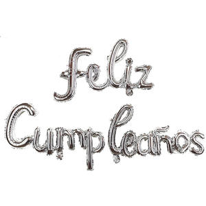 Palloncini in alluminio spagnolo-Set di lettere minuscole per scrivere "buon <span class=keywords><strong>compleanno</strong></span>"-forniture Festive per la decorazione della festa di <span class=keywords><strong>compleanno</strong></span> - Product Image 3