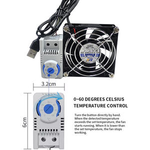हैंगडहो हाई एयर वॉल्यूम तापमान नियंत्रित पंखे सस्ते 5 वी डीसी पंखे 80x80x80 8025 यूएसबी 5 वोल्ट डीसी कूलिंग फैन - Product Image 2