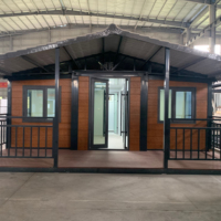 Maison en conteneur extensible à pliage rapide Pack plat 20 pieds 40 pieds Vie modulaire Bâtiment de bureaux temporaire Utilisation de l'entrée dans l'école