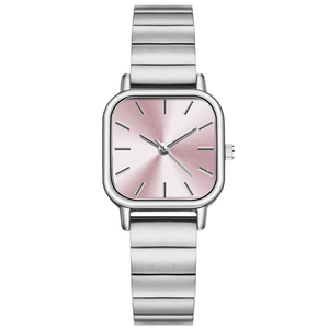 Orologio quadrato al quarzo in stile Business moda orologio in acciaio inossidabile per <span class=keywords><strong>uomo</strong></span> e donna - Product Image 4