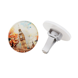 Sublimazione personalizzata decorazione interna auto cuore circolare quadrato acrilico presa d'aria per auto Clip deodorante per auto Clip - Product Image 2