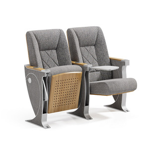 Chaise pliable en tissu durable pour théâtre, cinéma, auditorium, école, église, avec tablette d'écriture, utilisation commerciale - Product Image 2