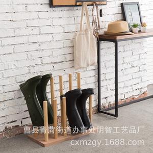 Wooden <b>Shoe</b> Rack Rain Boot Drainer Upside Down Drying <b>Storage</b> <b>Space</b> <b>Saving</b> Multi Purpose Entryway Organizer - Product Image 3